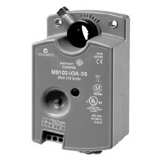 Johnson Controls M9102-AGA-3S Electric Non-Spring Return Actuator 24V Floating 18lb-in Torque
