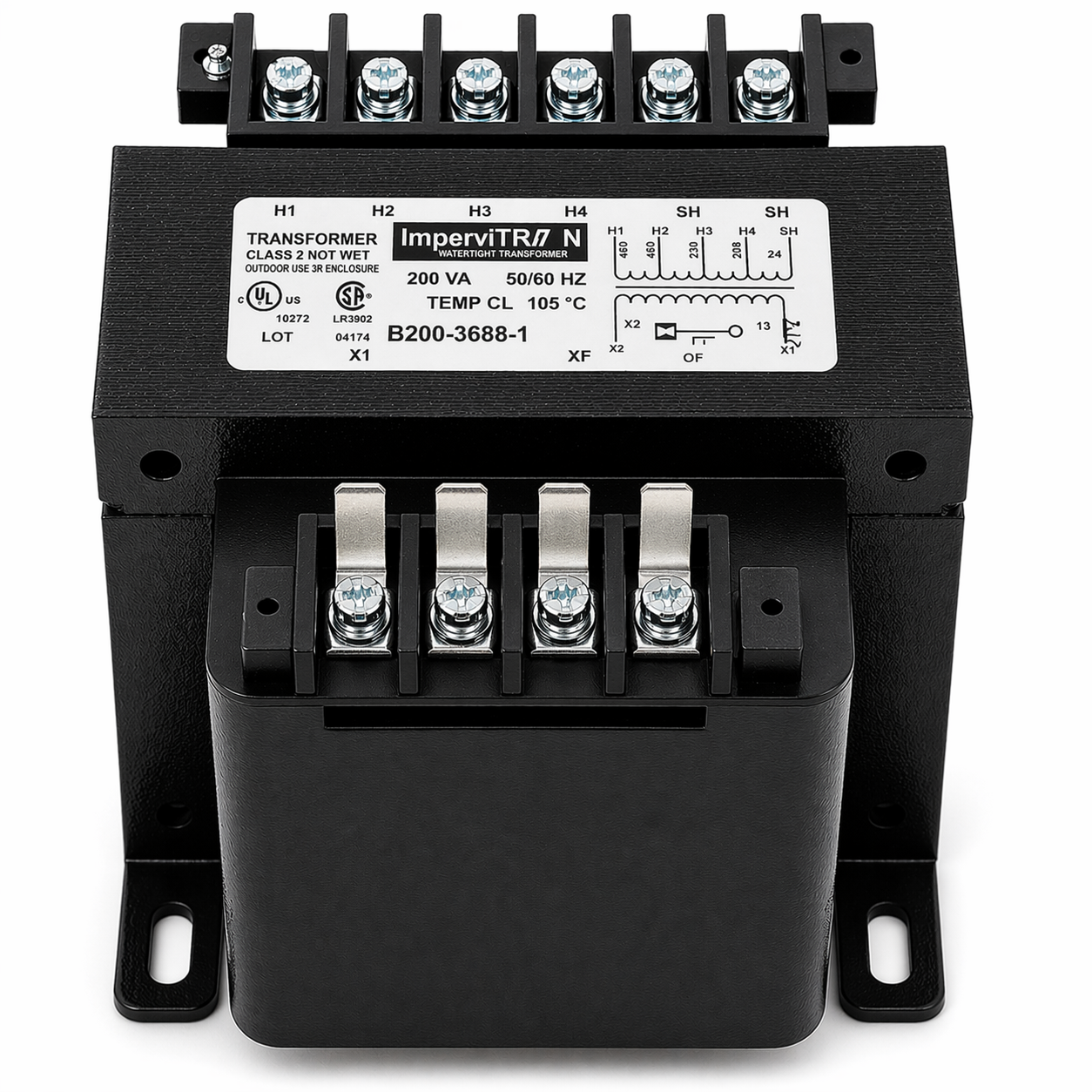 Reznor 39095 Multi-Tap Control Transformer Primary Voltage 460/230/208V Secondary Voltage 24V 200 VA